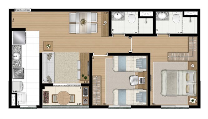 Apartamento à venda com 2 quartos, 55m² - Foto 24