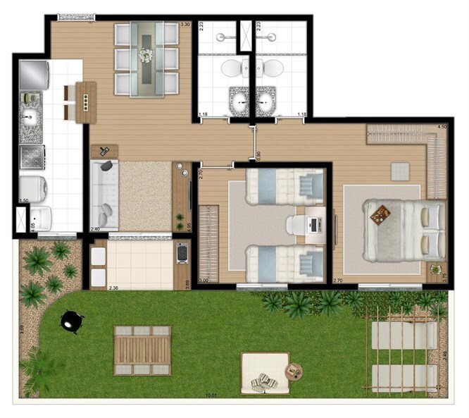 Apartamento à venda com 2 quartos, 55m² - Foto 27