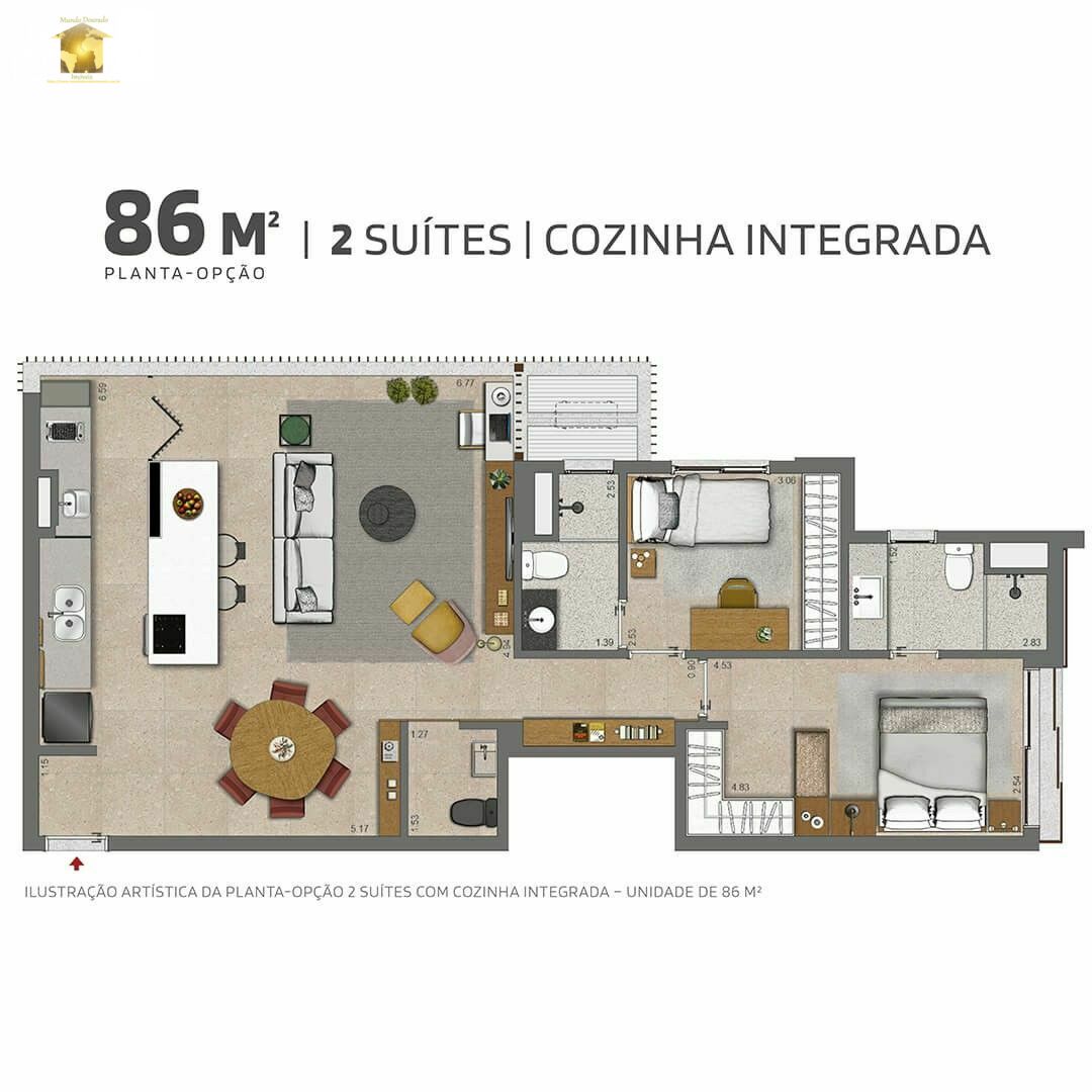 Apartamento à venda com 2 quartos, 69m² - Foto 17