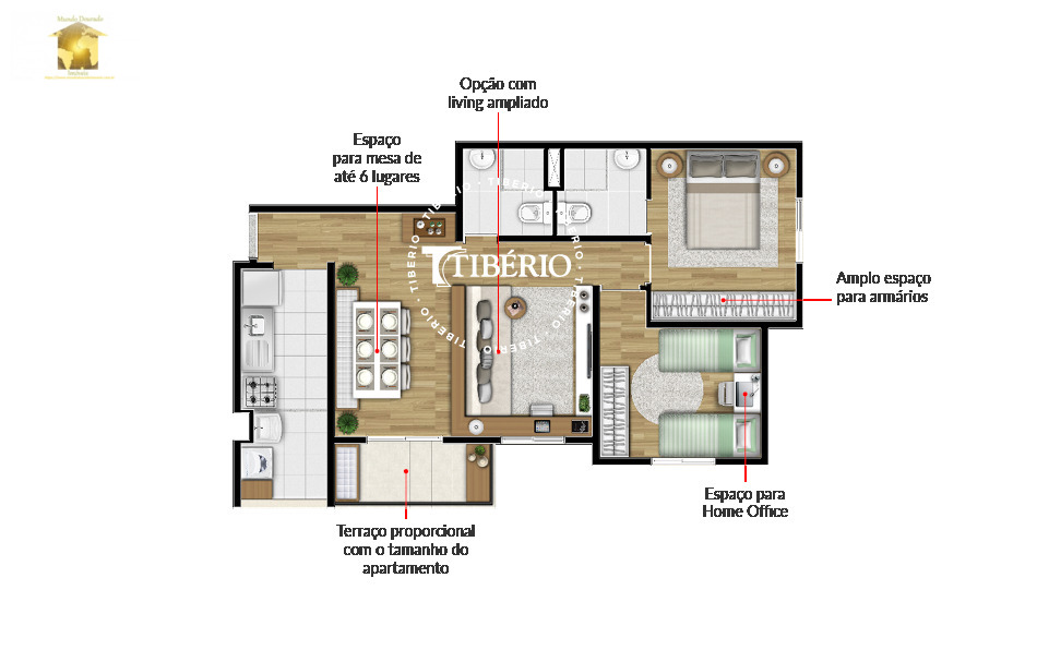 Apartamento à venda com 3 quartos, 59m² - Foto 40