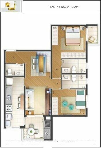 Apartamento à venda com 2 quartos, 75m² - Foto 25