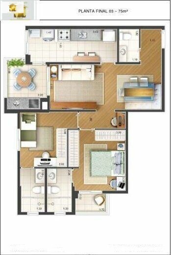 Apartamento à venda com 2 quartos, 75m² - Foto 27