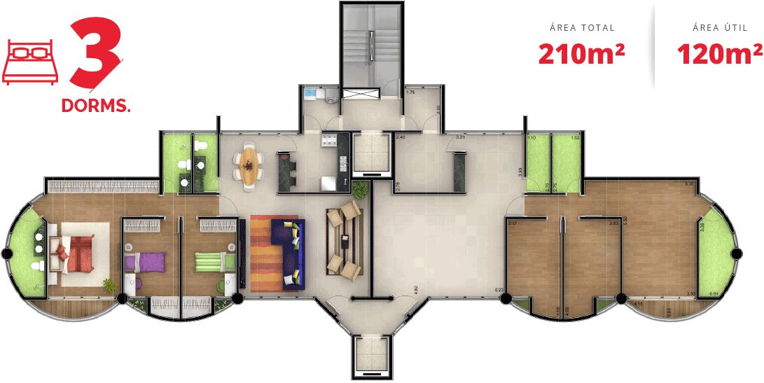 Apartamento à venda com 3 quartos, 135m² - Foto 10