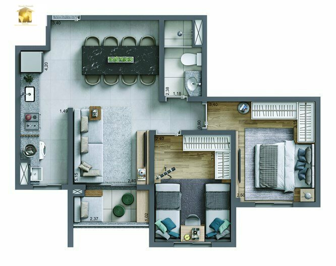 Apartamento à venda com 3 quartos, 69m² - Foto 12