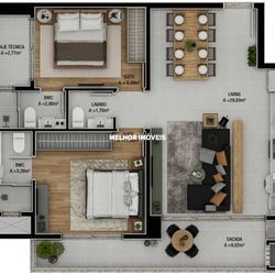 Apartamento à venda com 2 quartos, 80m² - Foto 27