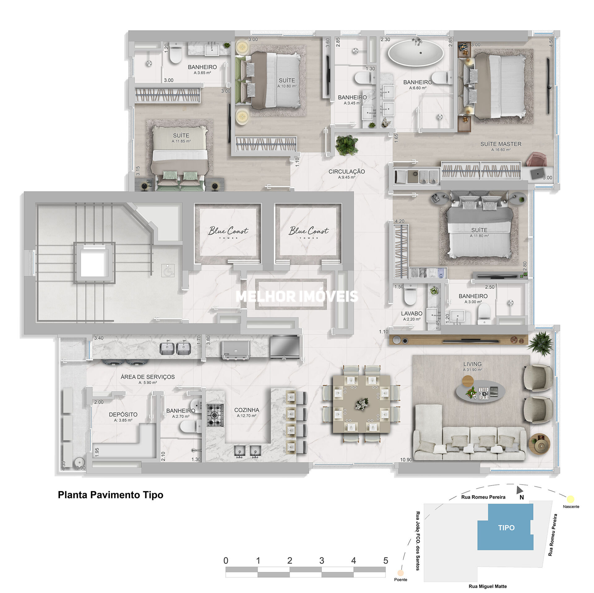 Apartamento, 4 quartos, 164 m² - Foto 37