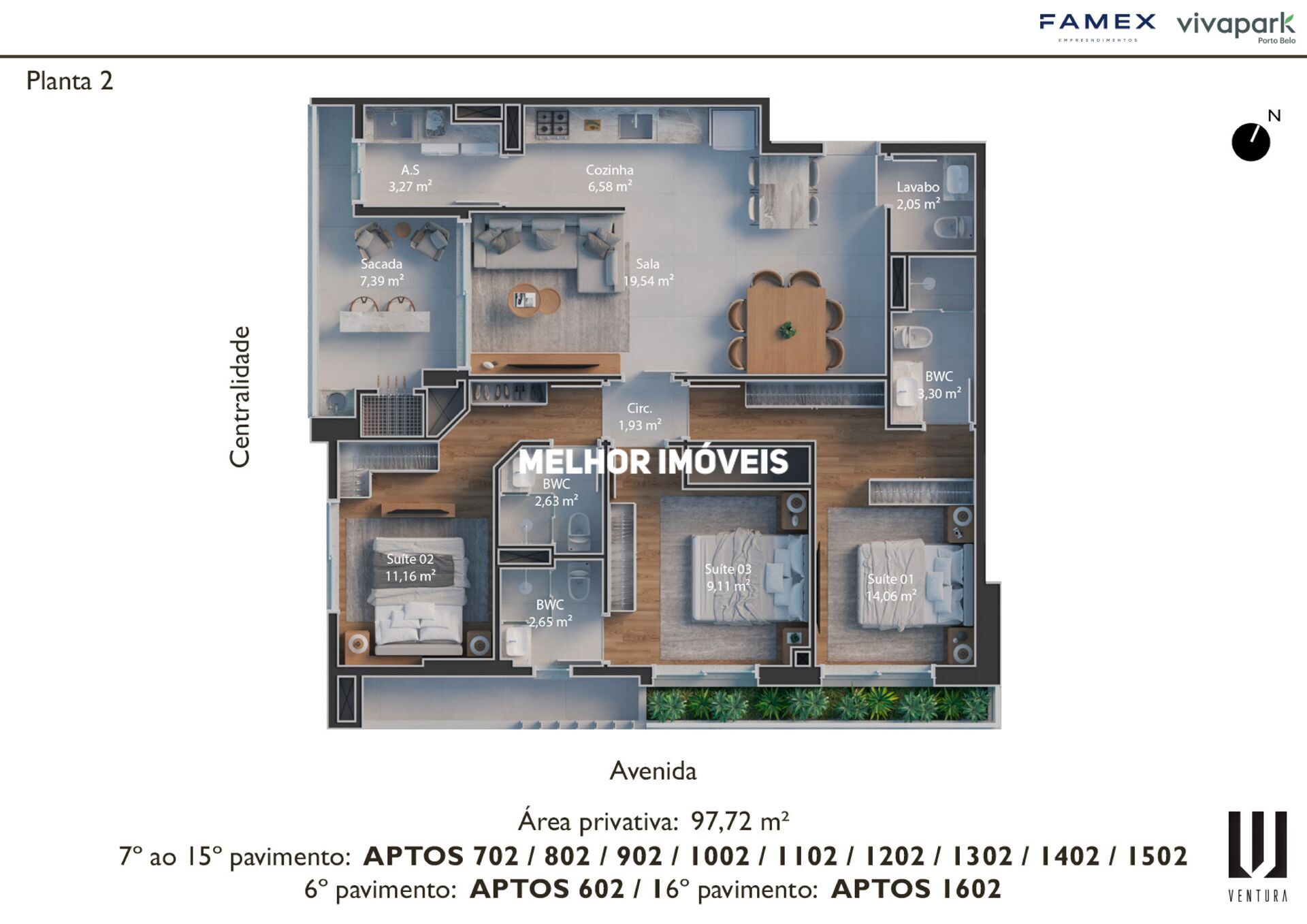 Apartamento, 3 quartos, 97 m² - Foto 14