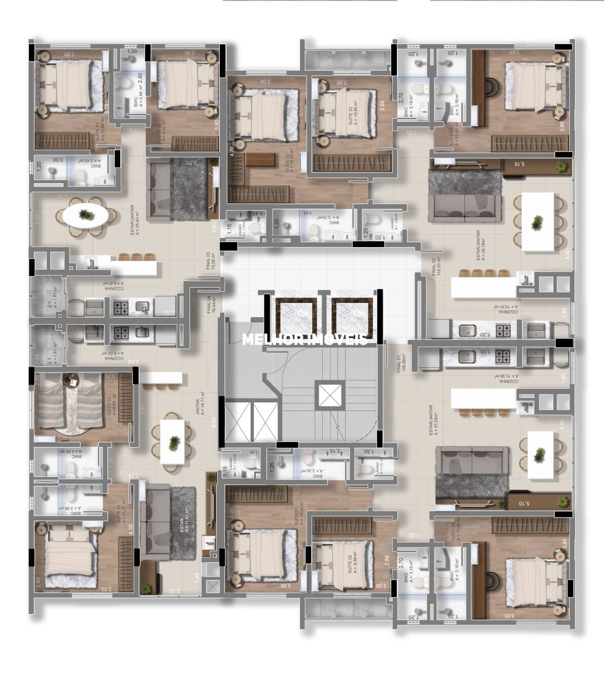 Apartamento, 2 quartos, 76 m² - Foto 31