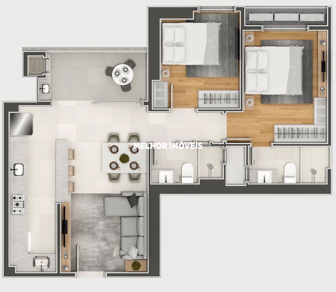 Apartamento à venda com 2 quartos, 73m² - Foto 24