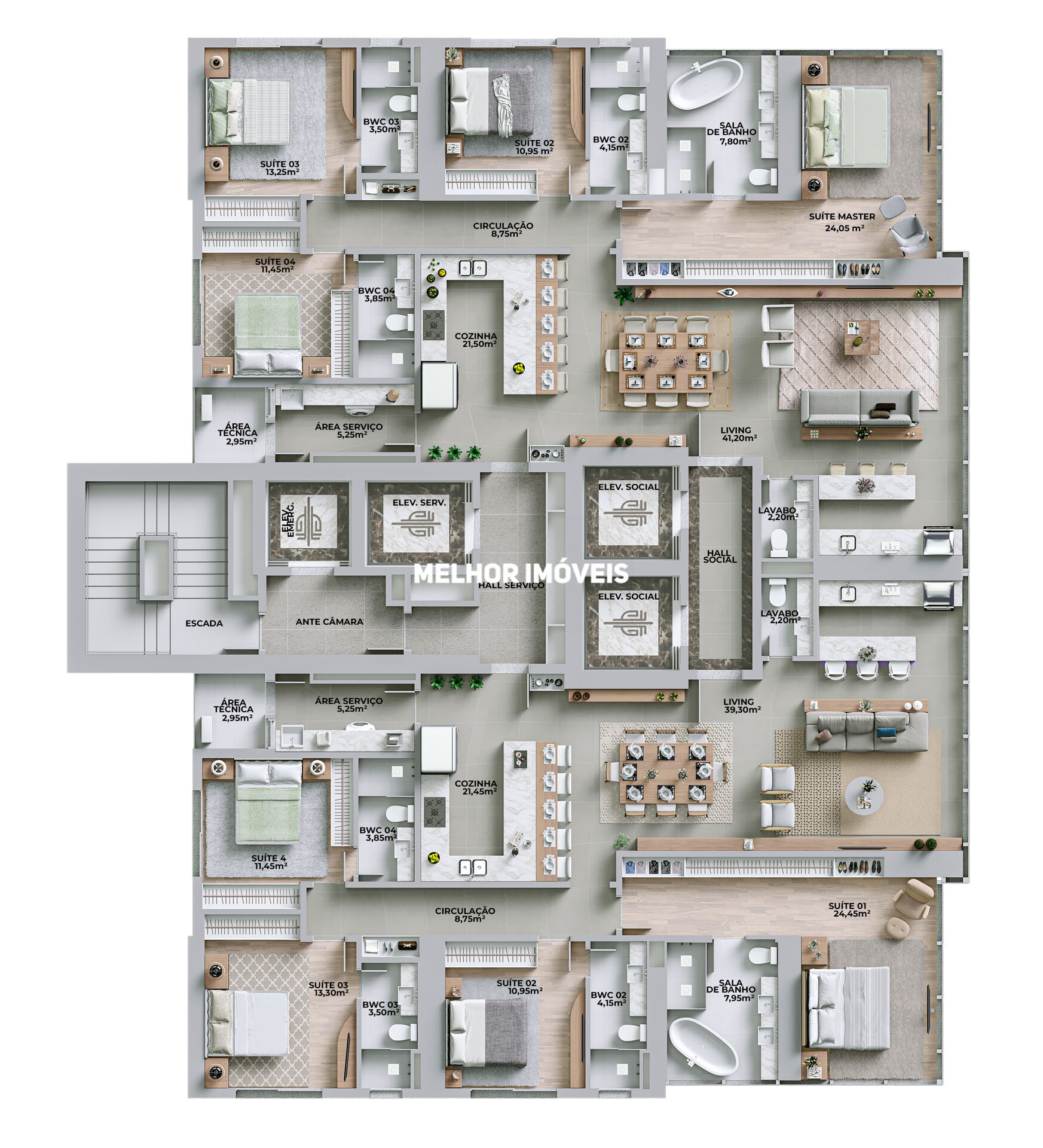 Apartamento, 3 quartos, 184 m² - Foto 26