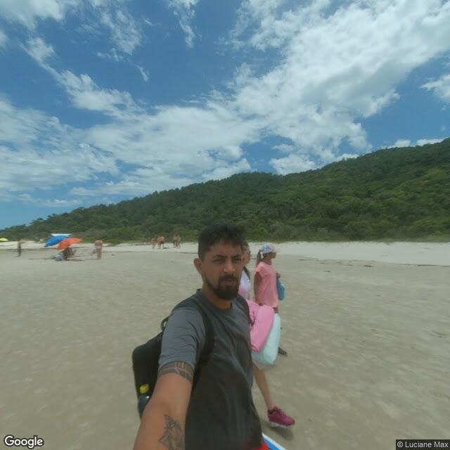 Imagem estática do "Street View" da localização