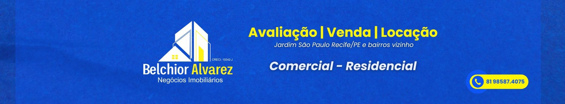 Belchior Alvarez Corretor de Imóveis creci 9237 | 7o RG/PE