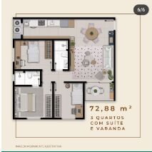 Apartamento à venda com 2 quartos, 56m² - Foto 11