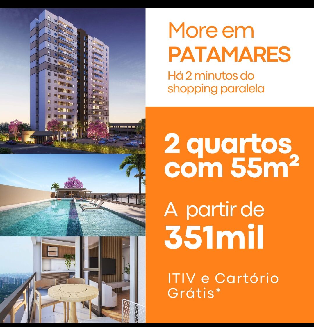 Apartamento à venda com 2 quartos, 55m² - Foto 1