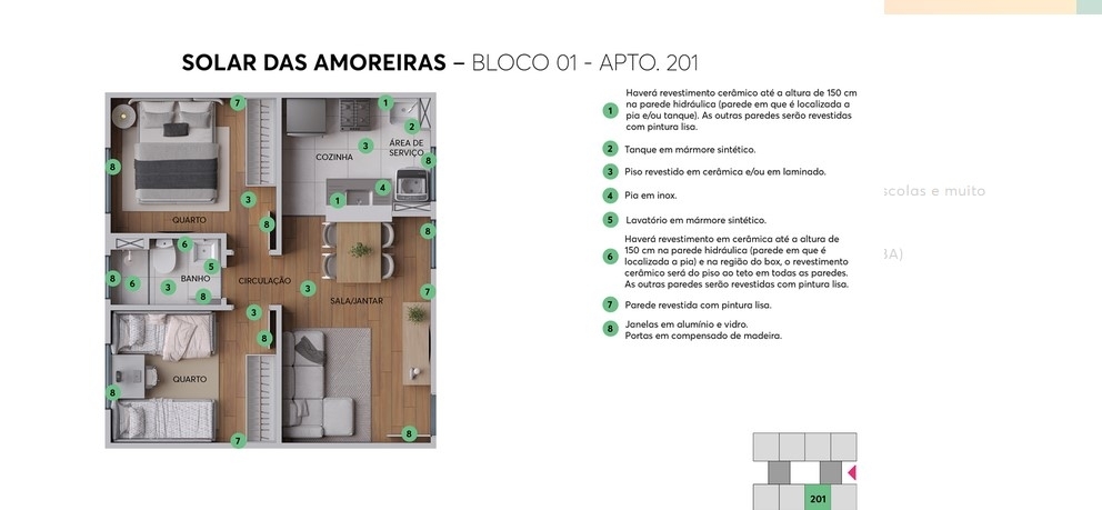 Apartamento à venda com 2 quartos, 40m² - Foto 9