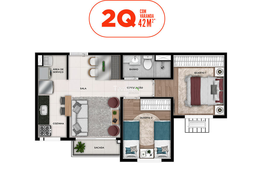 Apartamento à venda com 2 quartos, 42m² - Foto 28