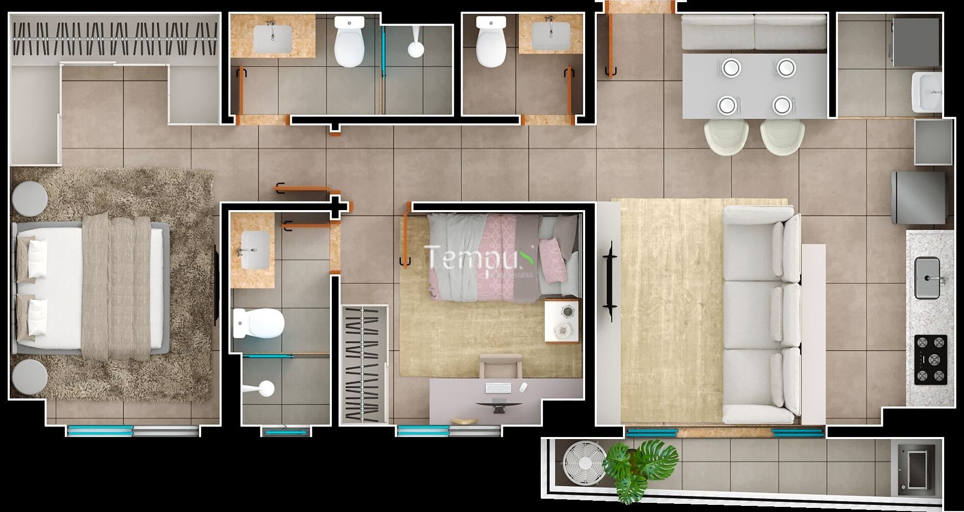 Apartamento à venda com 2 quartos, 70m² - Foto 69