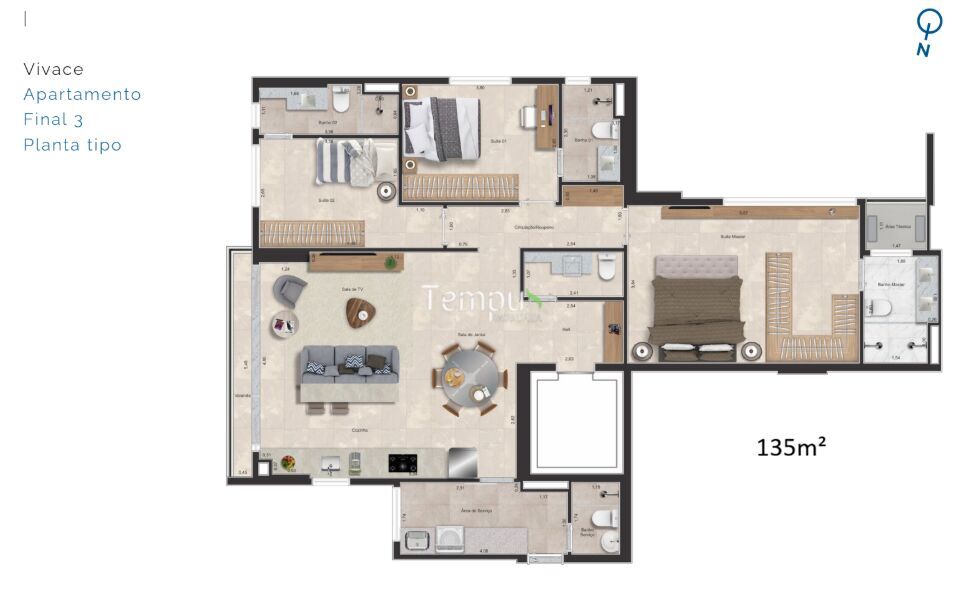 Apartamento, 3 quartos, 135 m² - Foto 12