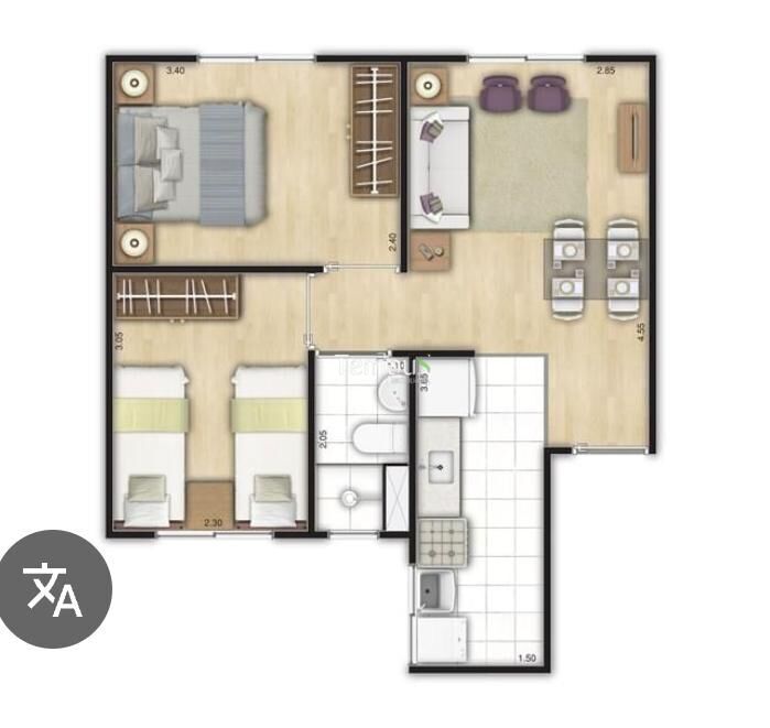 Apartamento, 2 quartos, 41 m² - Foto 9