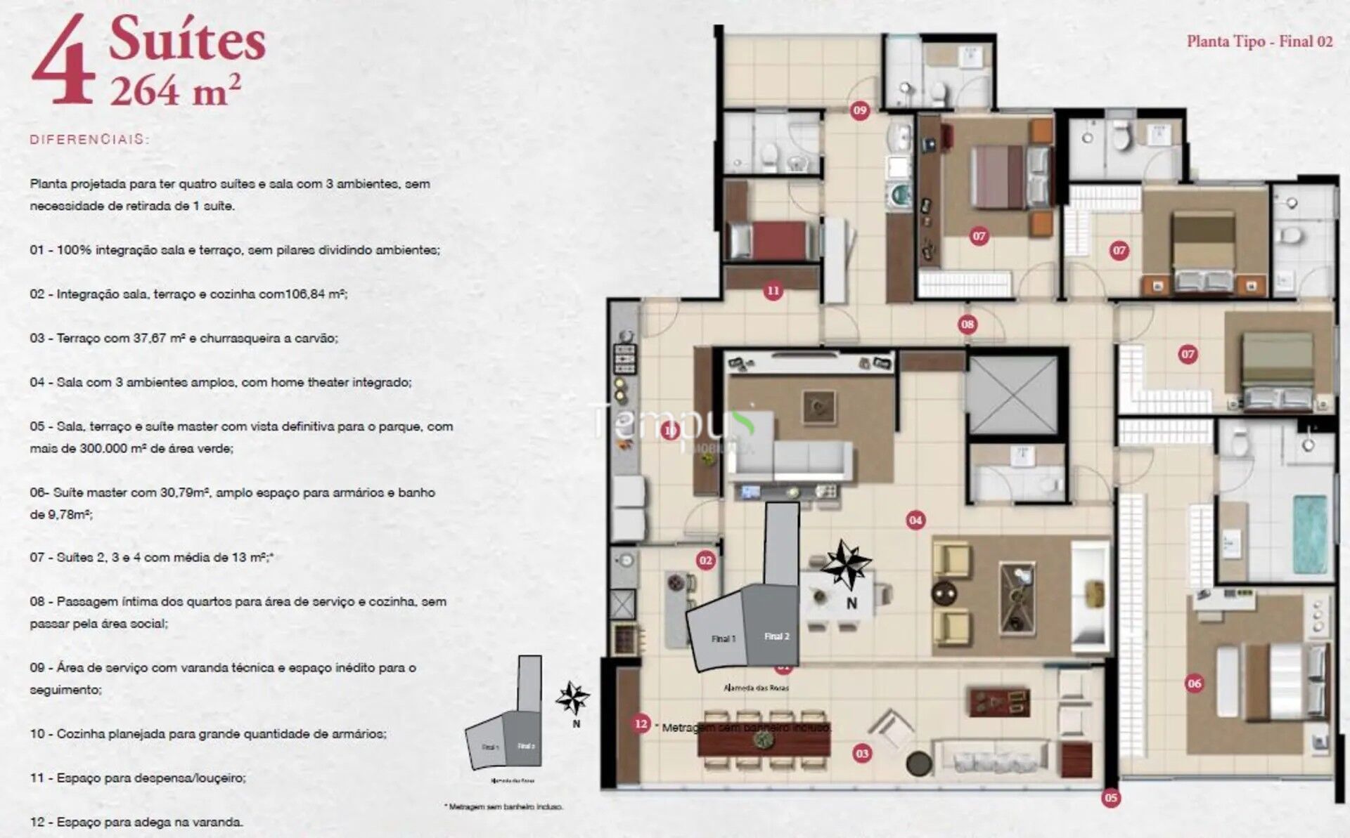 Apartamento, 4 quartos, 264 m² - Foto 38