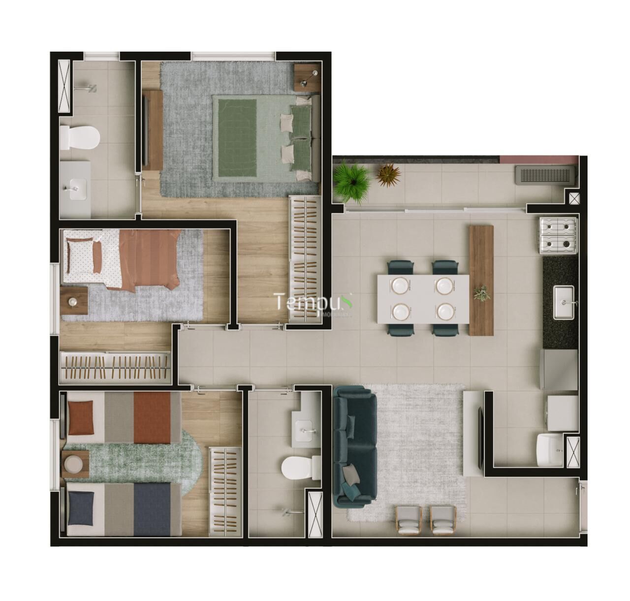 Apartamento, 2 quartos, 45 m² - Foto 14