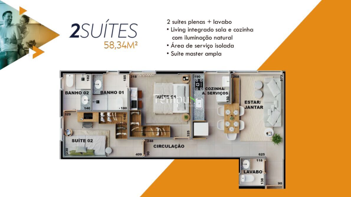 Apartamento à venda com 2 quartos, 97m² - Foto 12