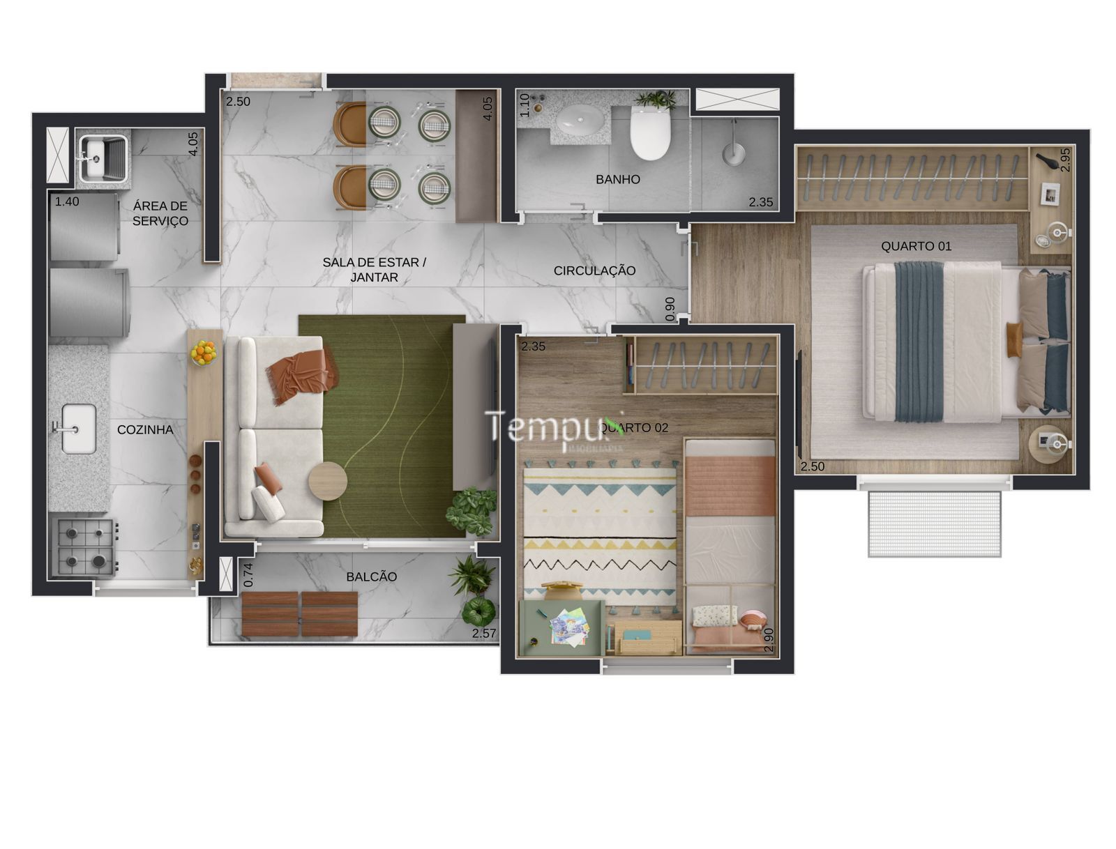 Apartamento, 2 quartos, 42 m² - Foto 4