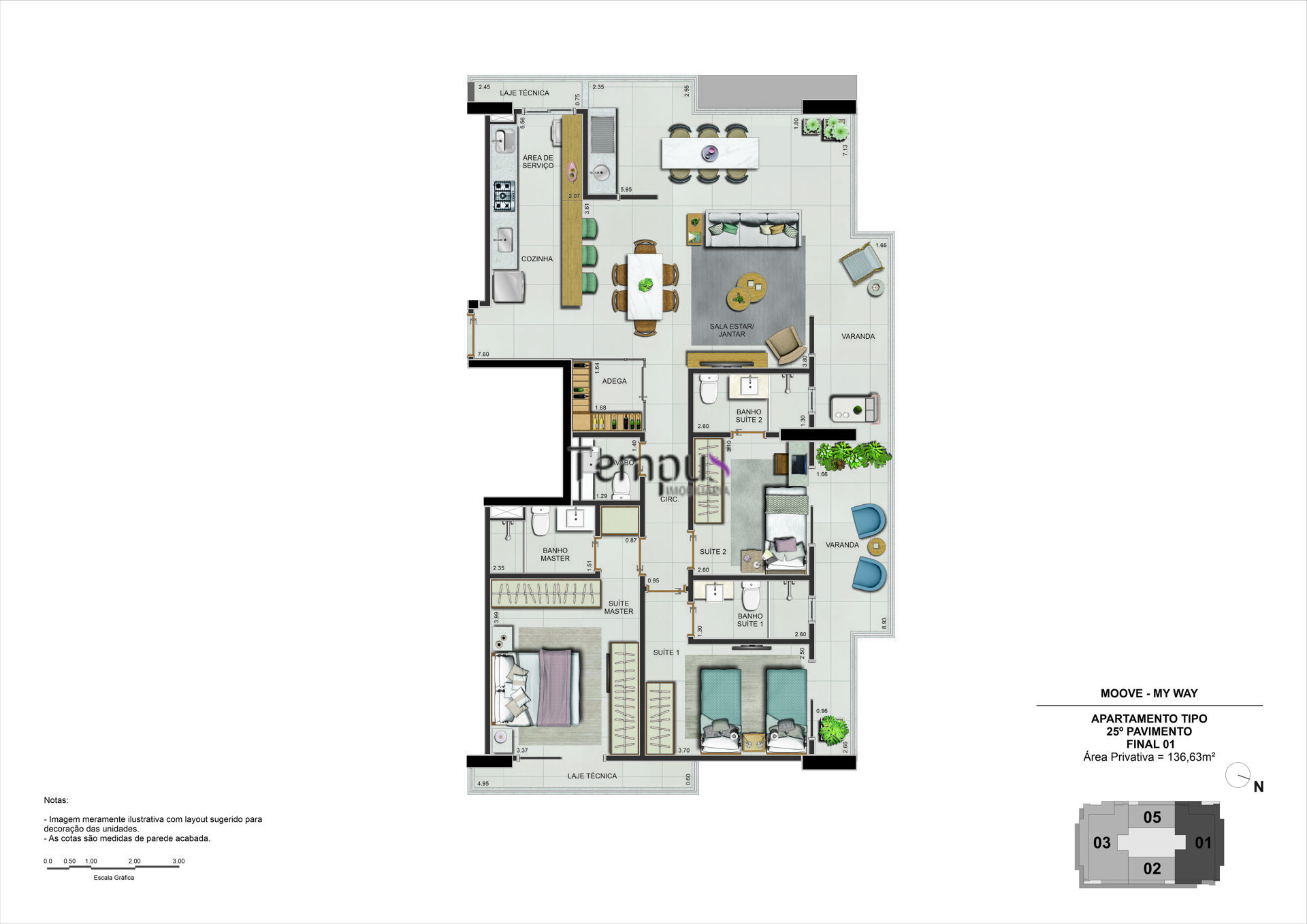 Apartamento à venda com 3 quartos, 136m² - Foto 26