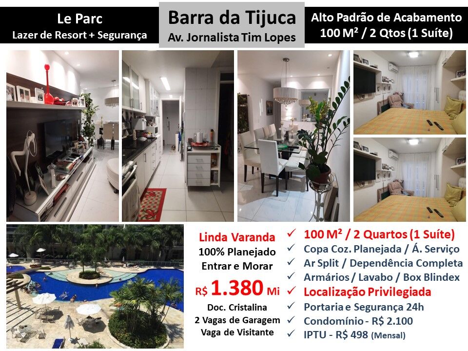 Apto Barra da Tijuca Le Parc 100M² 11