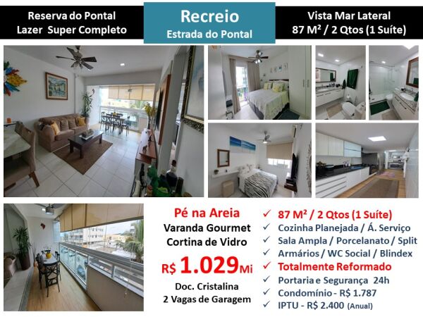 Apartment RESERVA PONTAL FRENTE a PRAIA, Rio de Janeiro, Brazil 