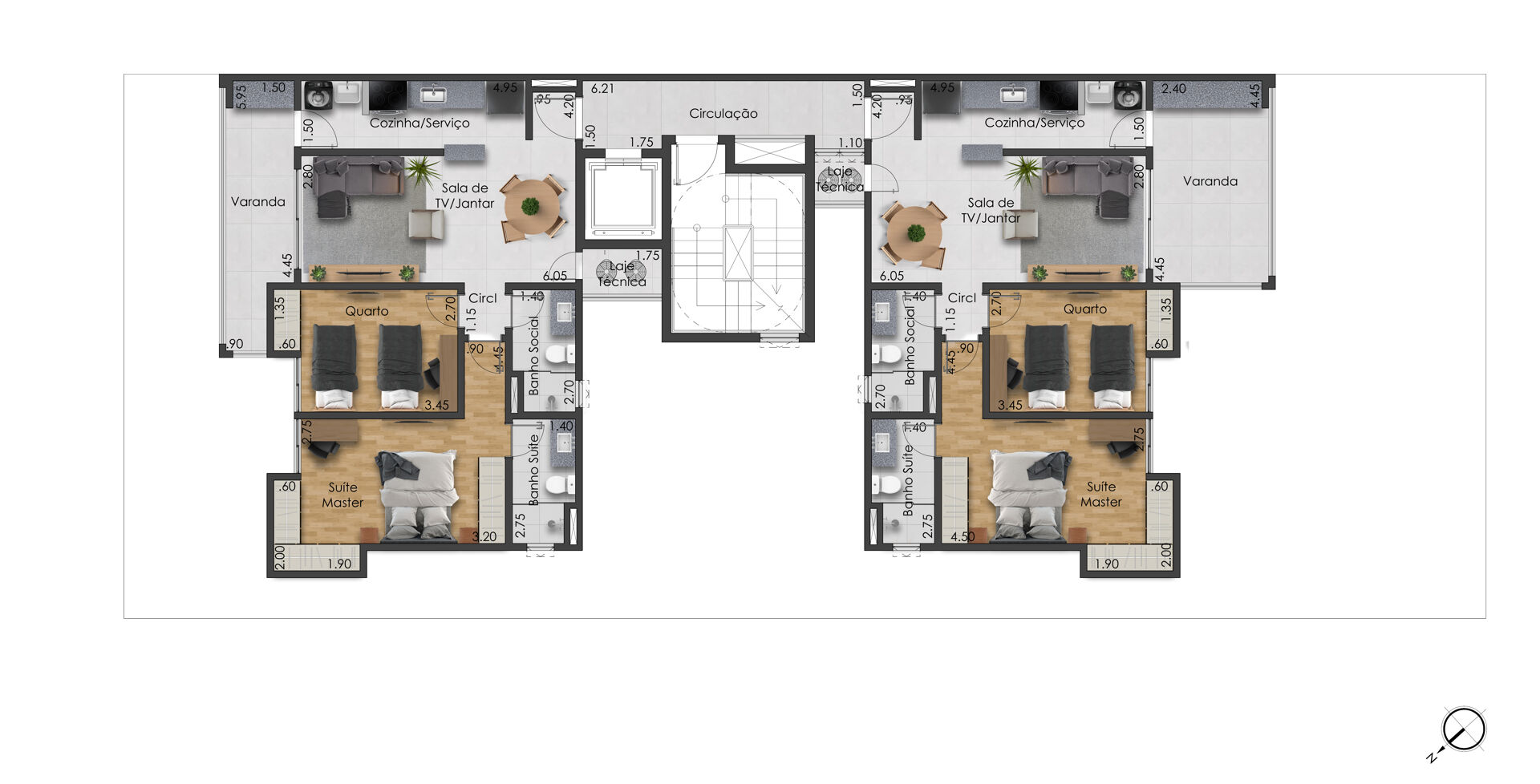 Apartamento à venda com 2 quartos, 102m² - Foto 8