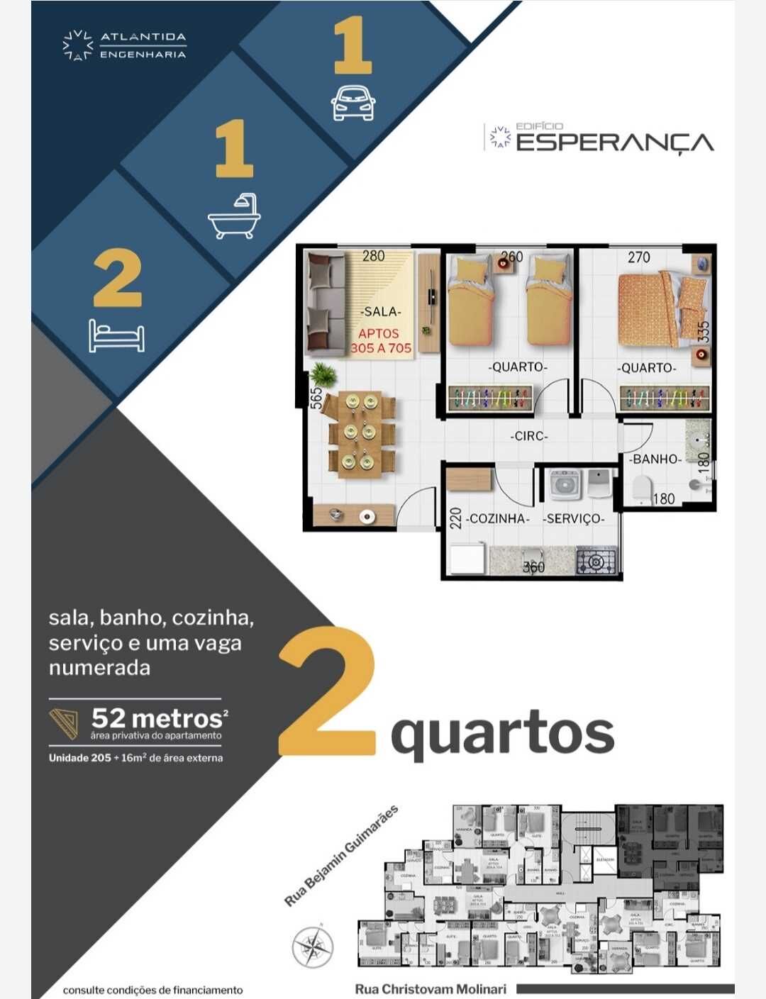 Apartamento à venda com 2 quartos, 55m² - Foto 4