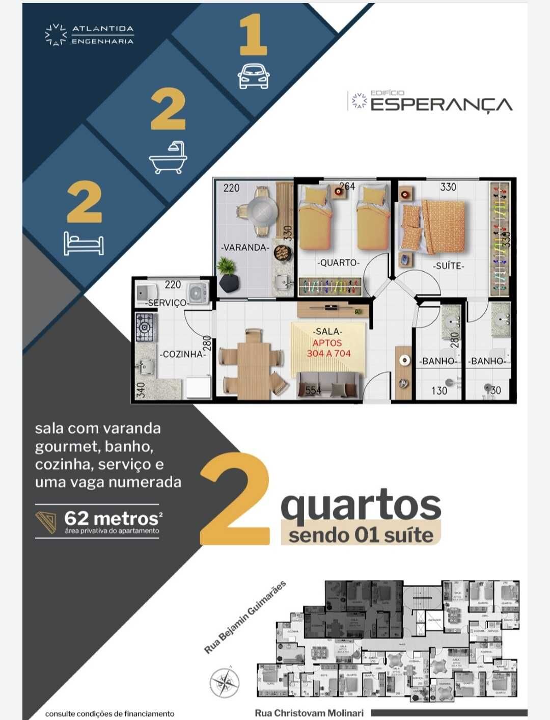 Apartamento à venda com 2 quartos, 55m² - Foto 7