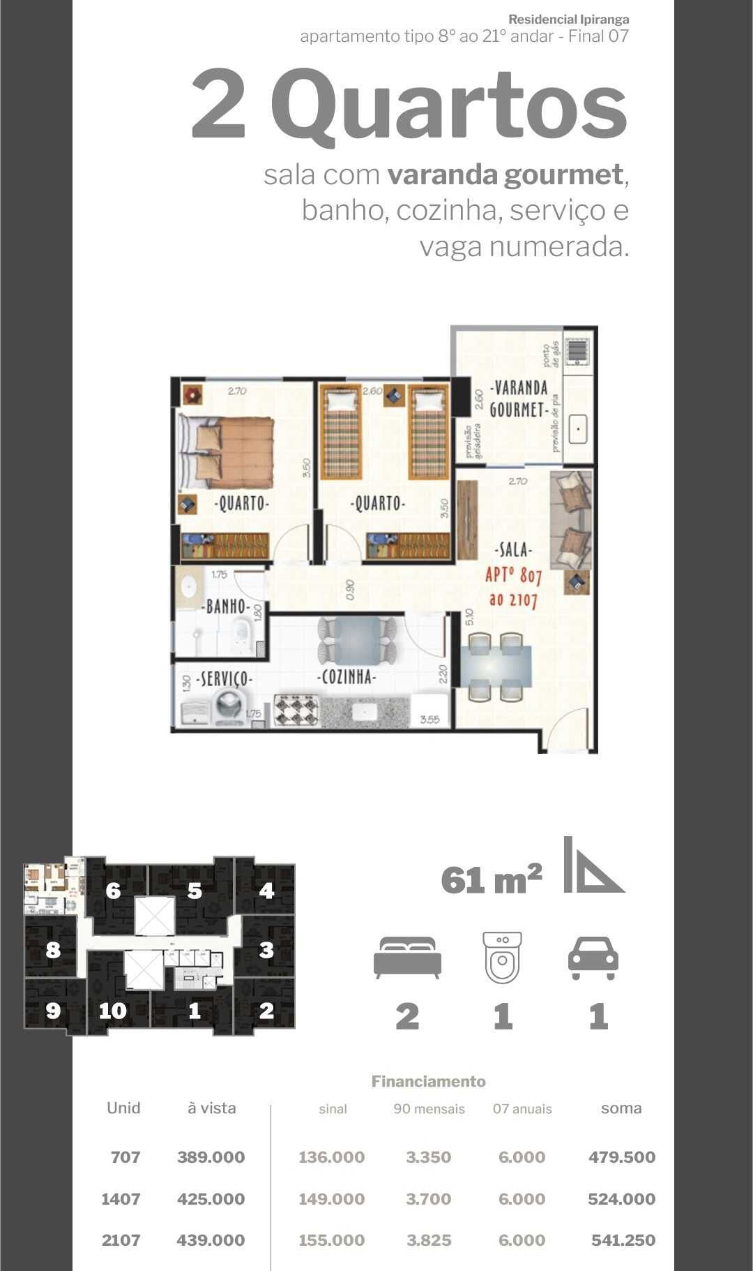 Apartamento à venda com 2 quartos, 68m² - Foto 20