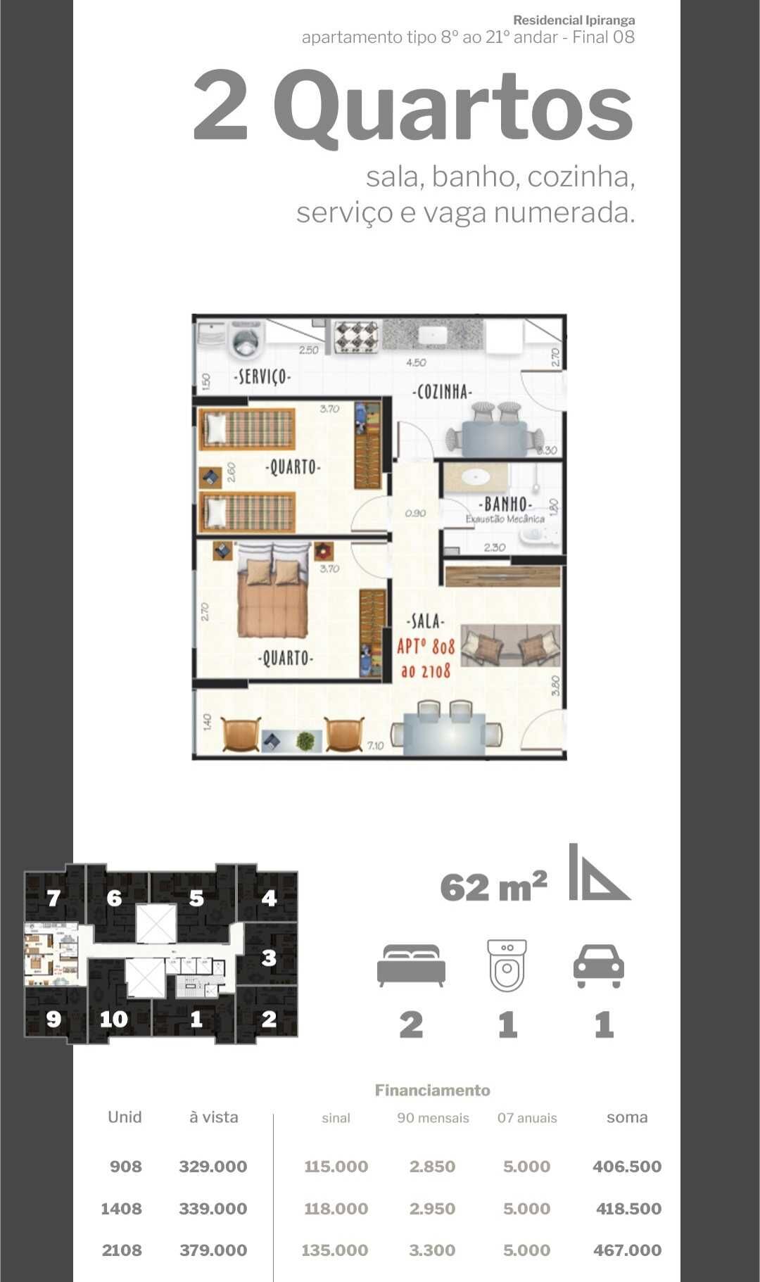 Apartamento à venda com 2 quartos, 68m² - Foto 13