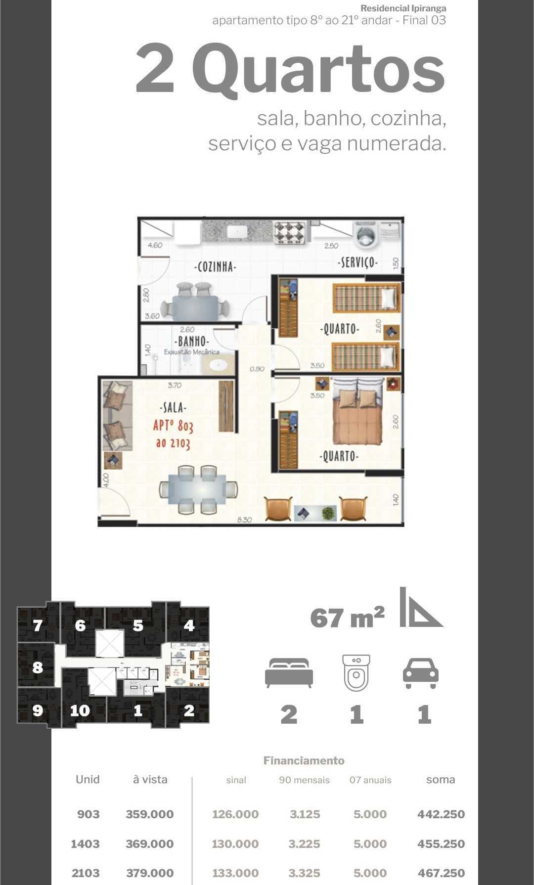 Apartamento à venda com 2 quartos, 68m² - Foto 14