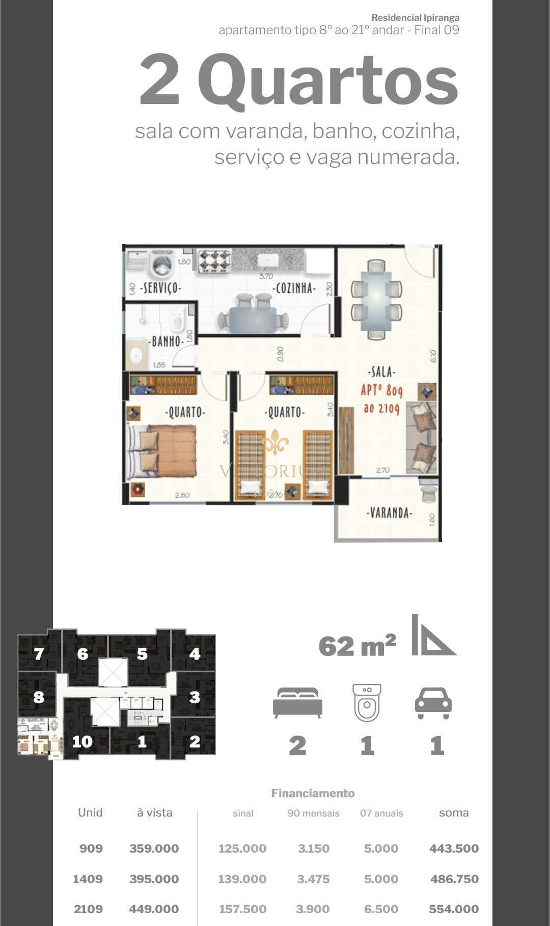 Apartamento à venda com 2 quartos, 68m² - Foto 17