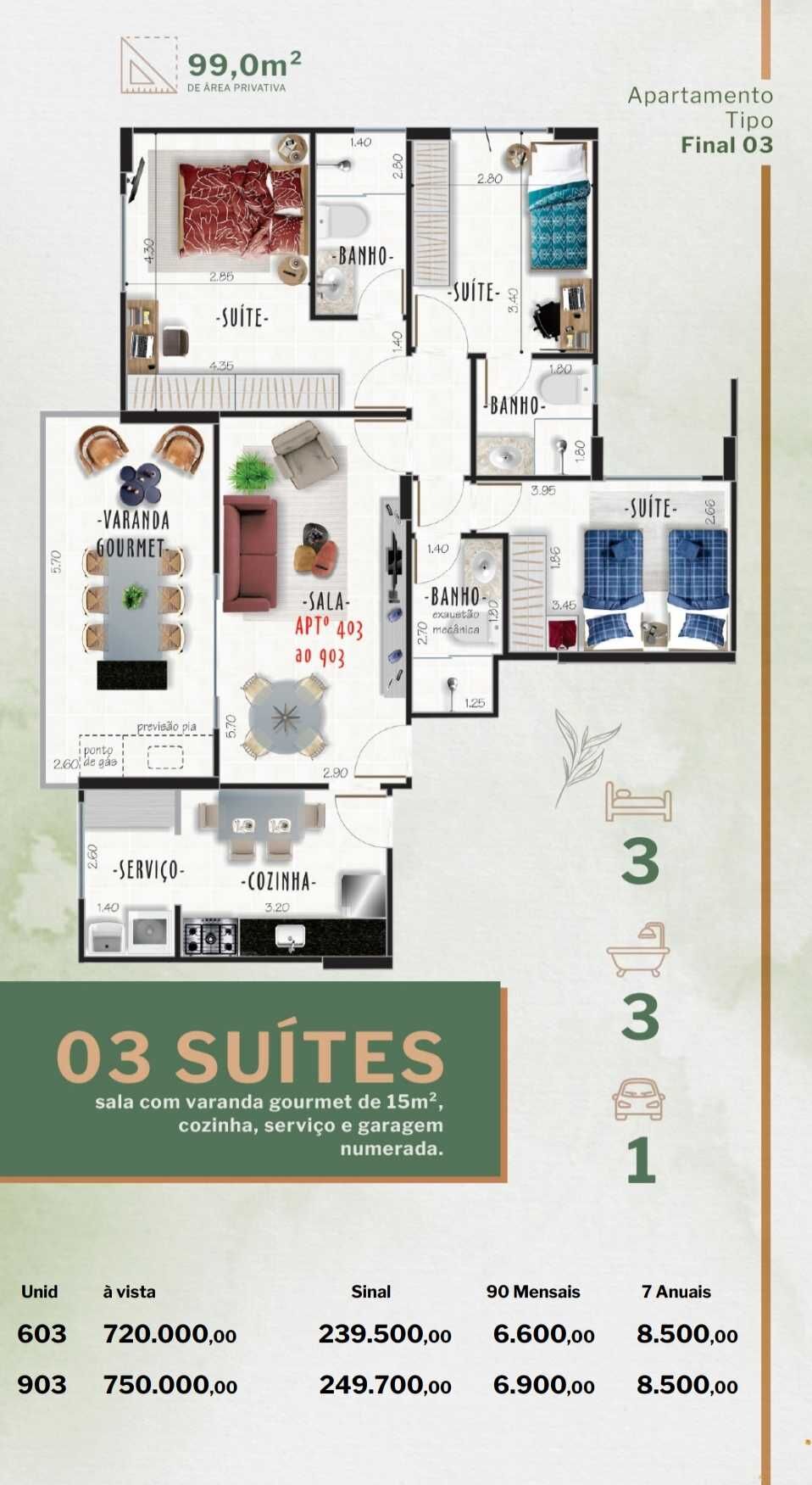 Apartamento à venda com 2 quartos, 77m² - Foto 11