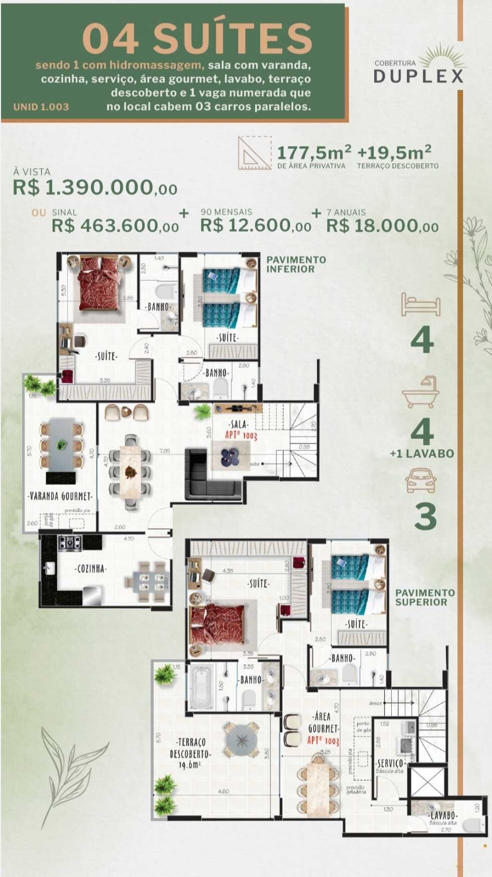 Apartamento à venda com 2 quartos, 77m² - Foto 14