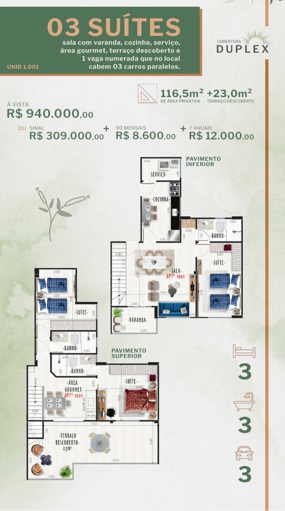 Apartamento à venda com 2 quartos, 77m² - Foto 12