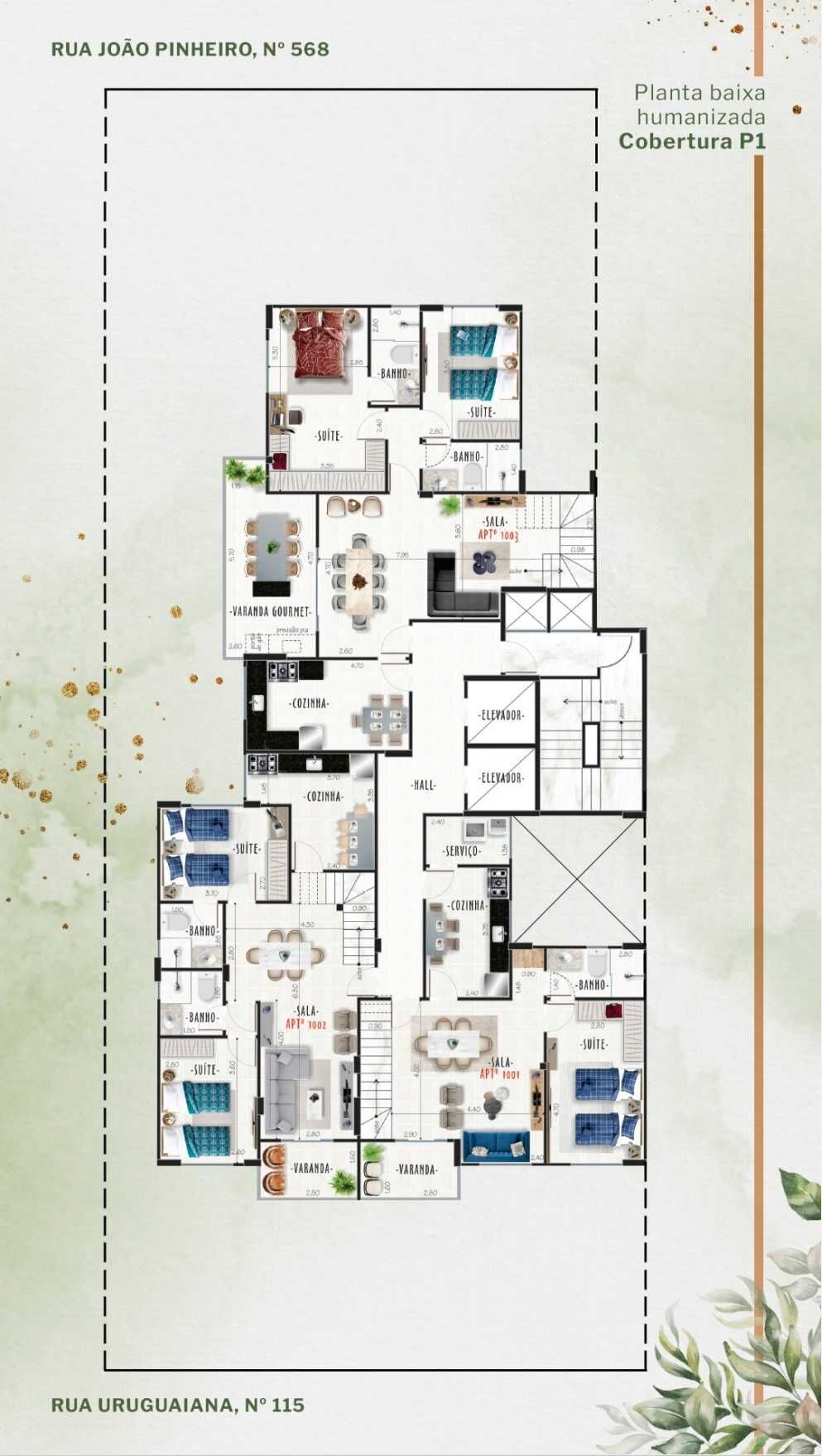 Apartamento à venda com 2 quartos, 77m² - Foto 3