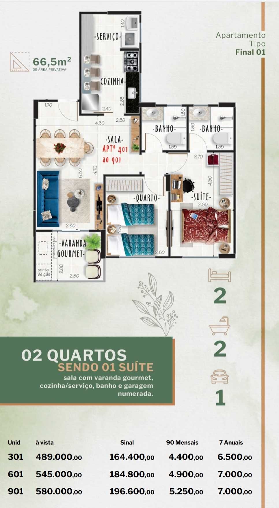 Apartamento à venda com 2 quartos, 77m² - Foto 9