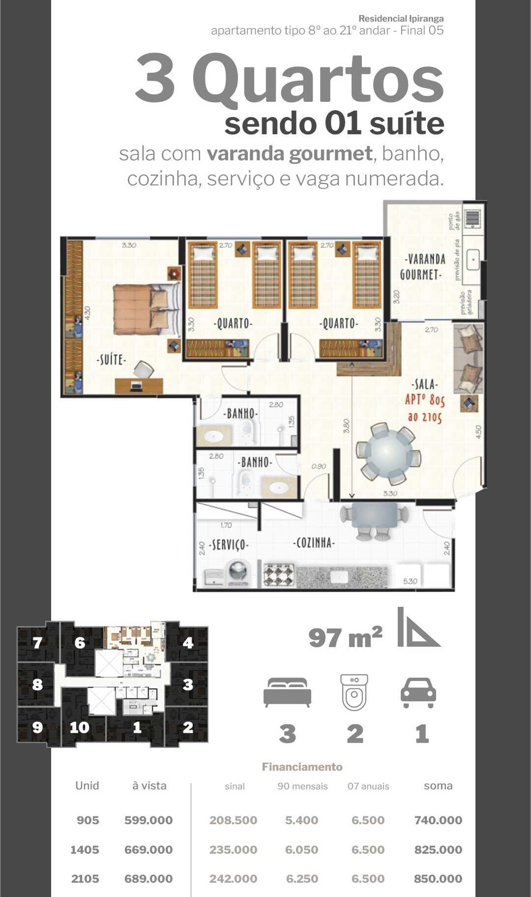 Apartamento à venda com 2 quartos, 68m² - Foto 24