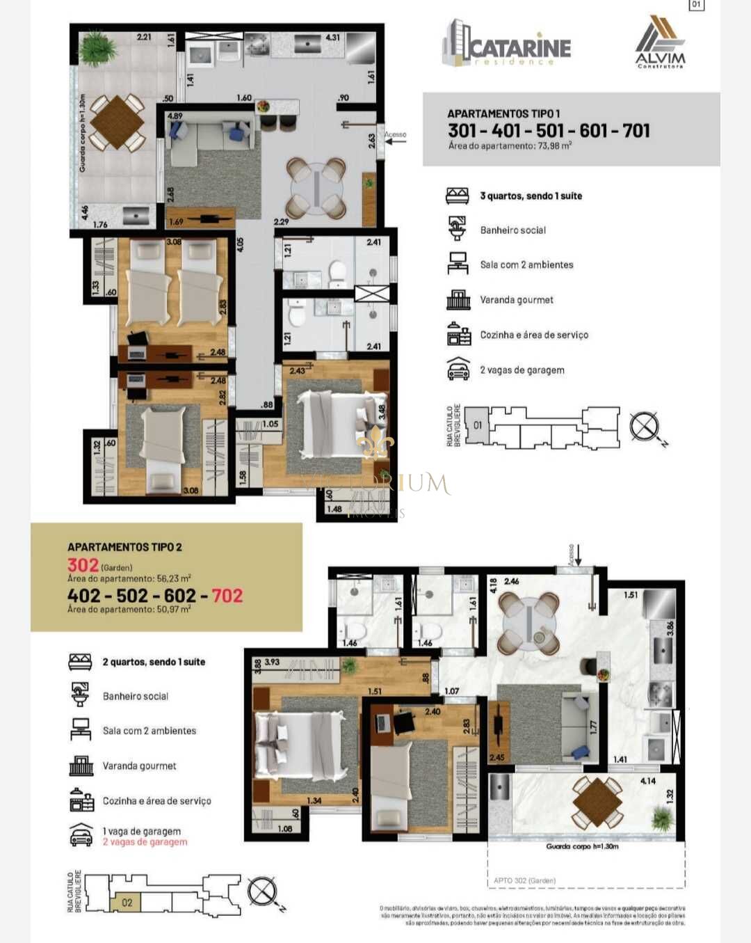 Apartamento à venda com 2 quartos, 59m² - Foto 3