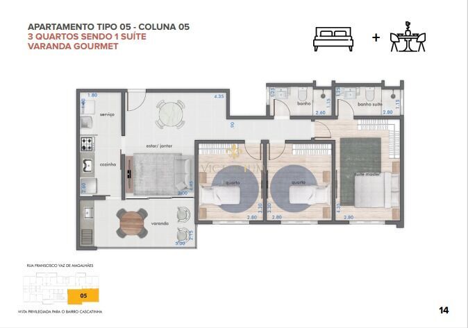 Apartamento à venda com 2 quartos, 65m² - Foto 5