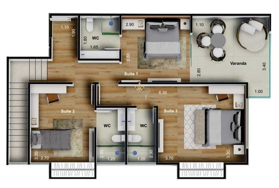 Apartamento à venda com 2 quartos, 132m² - Foto 9