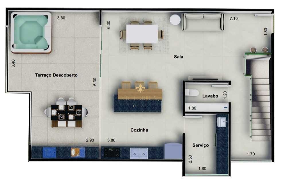 Apartamento à venda com 2 quartos, 132m² - Foto 8