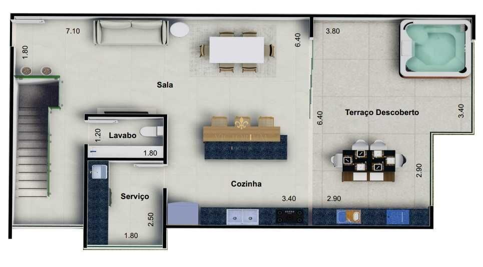 Apartamento à venda com 2 quartos, 132m² - Foto 10