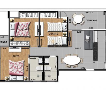 Apartamento à venda com 3 quartos, 69m² - Foto 17