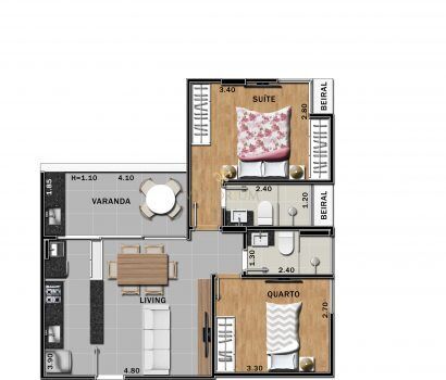 Apartamento à venda com 2 quartos, 60m² - Foto 14